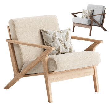 Armchair Omax Decor Zola Upholstered Accent