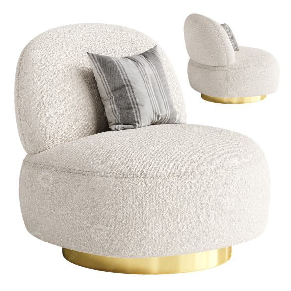 Крісло Eichholtz Clement Swivel 3D модель