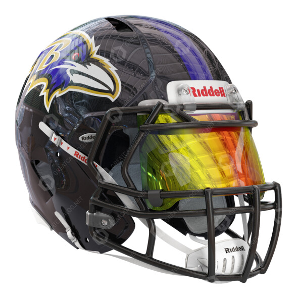 Kask Riddell Baltimore Ravens model 3D