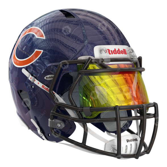 Casque Riddell Chicago Bears modèle 3D