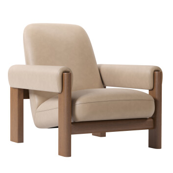 Крісло  West Elm Nils Leather 3D модель