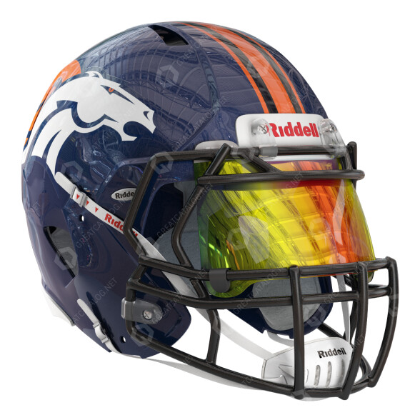 Шлем Riddell Denver Broncos 3D модель