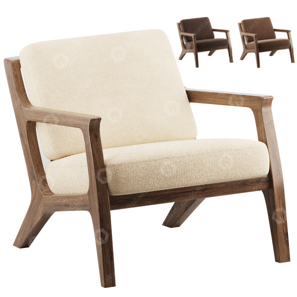 Fotel Moku Mila model 3D