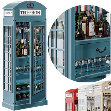 Bar Kabinett Telephone Box