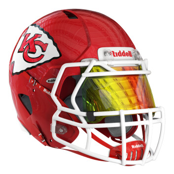 Шолом Riddell Kansas City Chiefs Authentic Speed Flex 3D модель