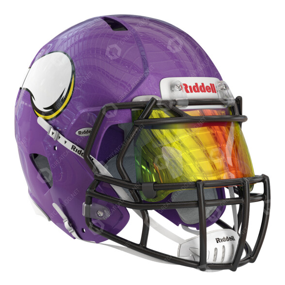 Шолом Riddell Minnesota Vikings Authentic Speed Flex 3D модель
