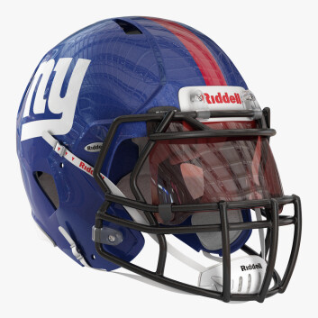 Шолом Riddell New York Giants Authentic Speed Flex 3D модель