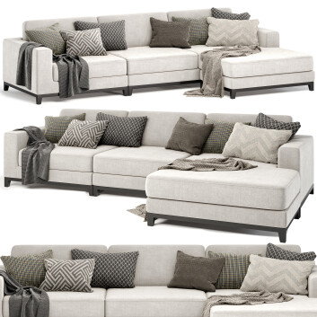 Sofa  Frankfurt Modern Chaise Lounge Model 3D