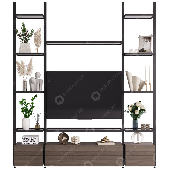 Meuble TV Set 6 modèle 3D