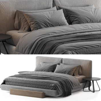 Bed and Bedside Tables Riva 1920 Sospiro