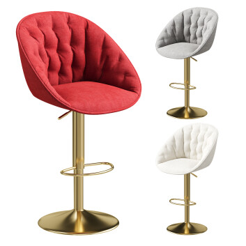 Барний стілець With Golden Footrest