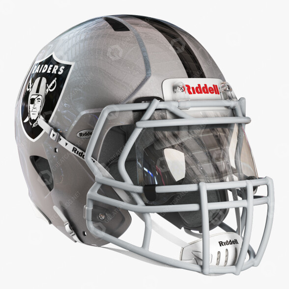 Шолом Riddell Speed Oakland Raiders 3D модель