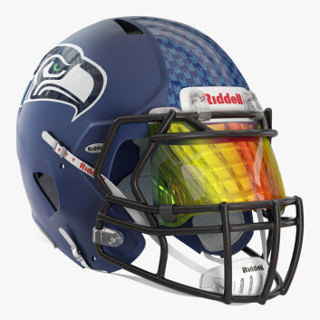 Шолом Riddell Speed Seattle Seahawks 3D модель