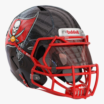 Шолом Riddell Speed Tampa Bay Buccaneers 3D модель