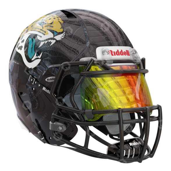 Шолом Riddell Jacksonville Jaguars Authentic Speed 3D модель