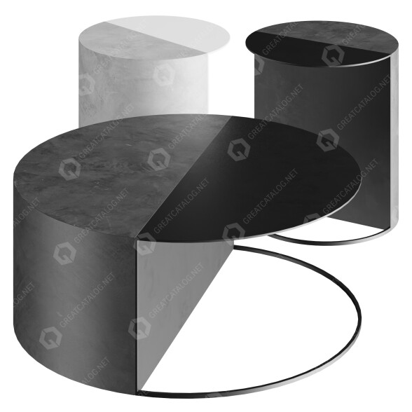 Журнальные столики Forma&Cemento Normann 3D модель