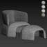 Sillón y otomana Linteloo Icarus - Armada 