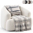 Крiсло та пуф Westwing Boucle Sessel Sofia - Armada 