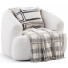 Крiсло та пуф Westwing Boucle Sessel Sofia - Armada 