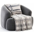 Крiсло та пуф Westwing Boucle Sessel Sofia - Armada 