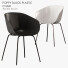 Stuhl CB2 Poppy Black and White Plastic - Zakirov 3d