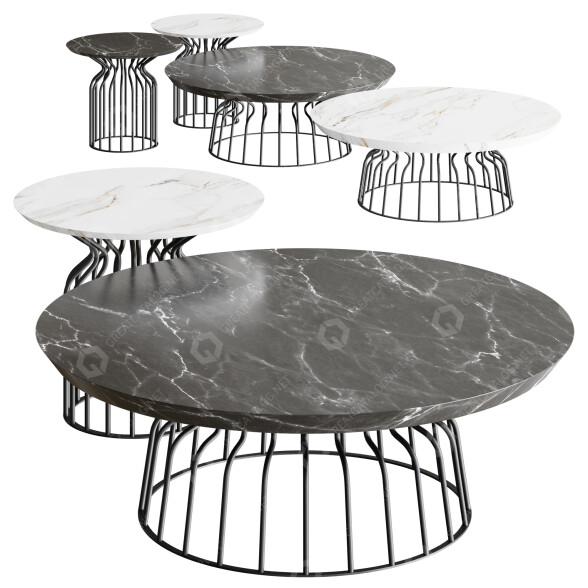 Stoliki kawowe Delavega Bomber model 3D