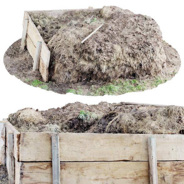Dung mit Heu 3d Scan 3D-Modell