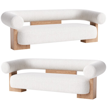 Sofa  1stDibs Contemporary Modern Cassete 3D model