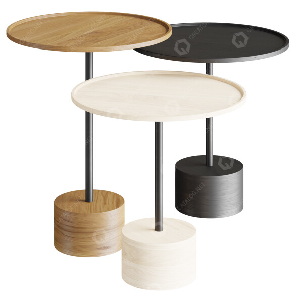 Stoliki kawowe Cassina Cylindrical Elegance model 3D