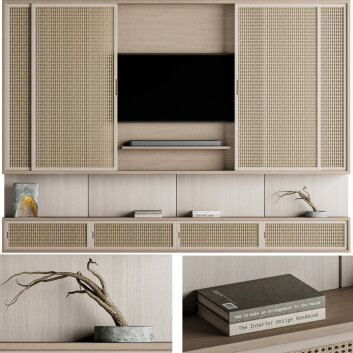 ТВ стінка Rattan Set 01
