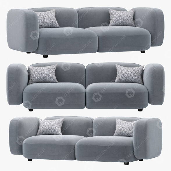 Sofa West Elm Osborn 3D-Modell