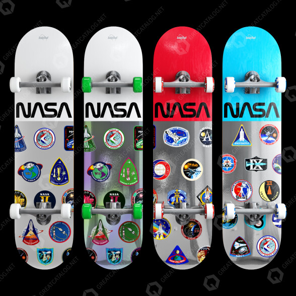 Skateboard Habitat NASA Set 3D-Modell