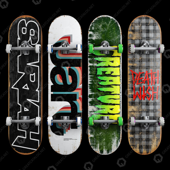 Skateboard Set  001 3D-Modell