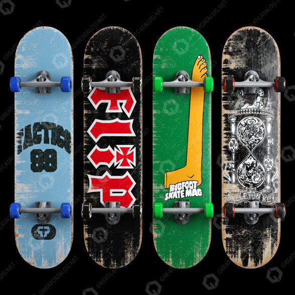 Скейтборд Set 005 3D модель
