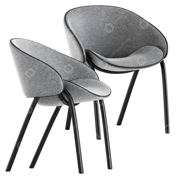 Stuhl Wendelbo Folium 3D-Modell