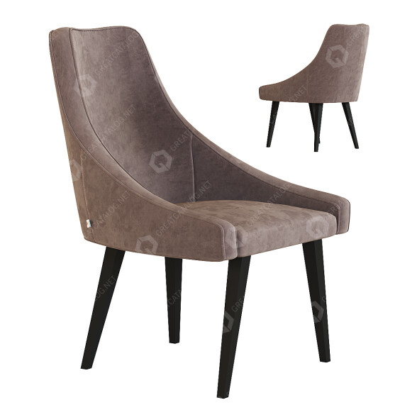 Fauteuil Kare Mode Velvet modèle 3D