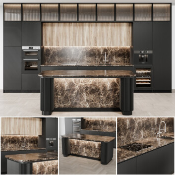 Kitchen Modern 58 3D model