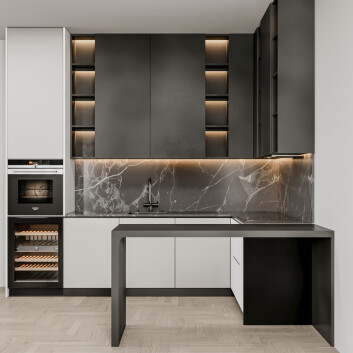 Kitchen Modern 60 3D model