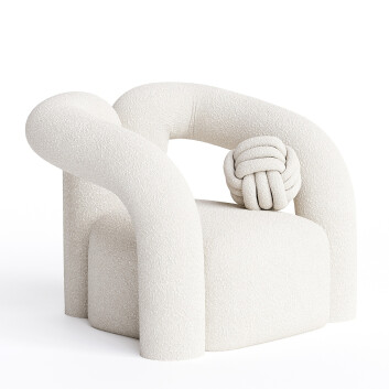 Sillón  Mademoiselle Lucia Modelo 3D