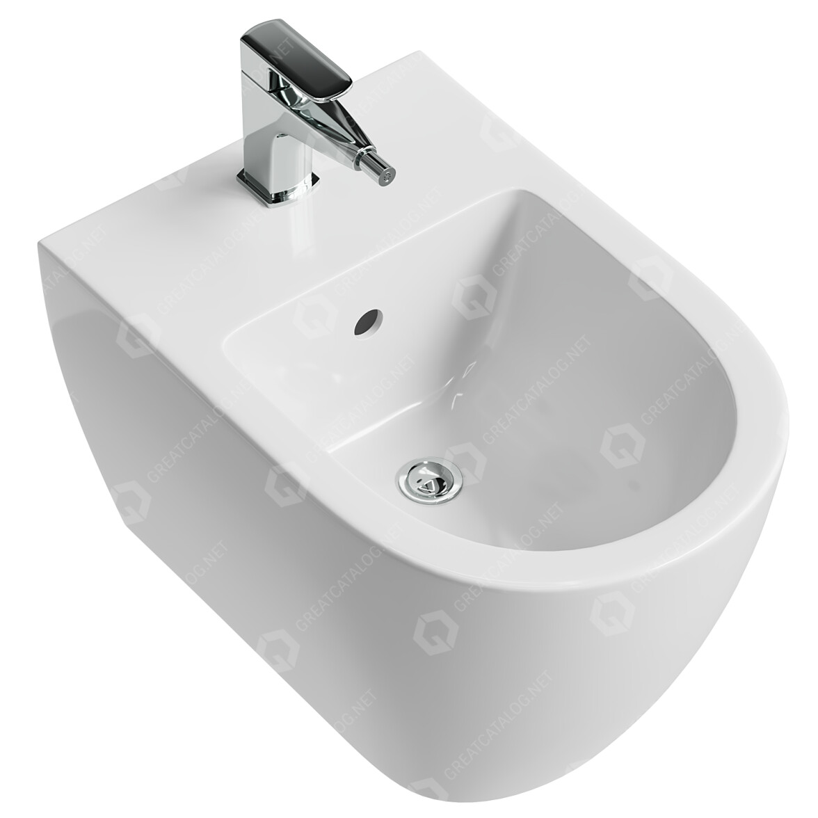 Toilet and Bidet Villeroy&Boch Subway 2.0 3D model - GreatCatalog 47144