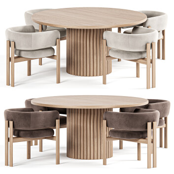 Table et chaises  Bakergo Dining and Bay Modèle 3D