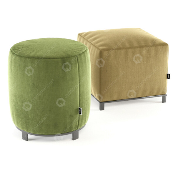 Poufs Kuka 3D-Modell