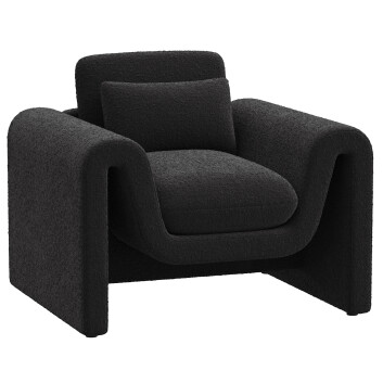 Armchair LexMod Waverly Boucle Upholstered