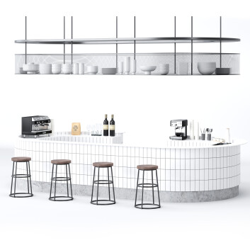 Кафе Coffee Shop 01 3D модель