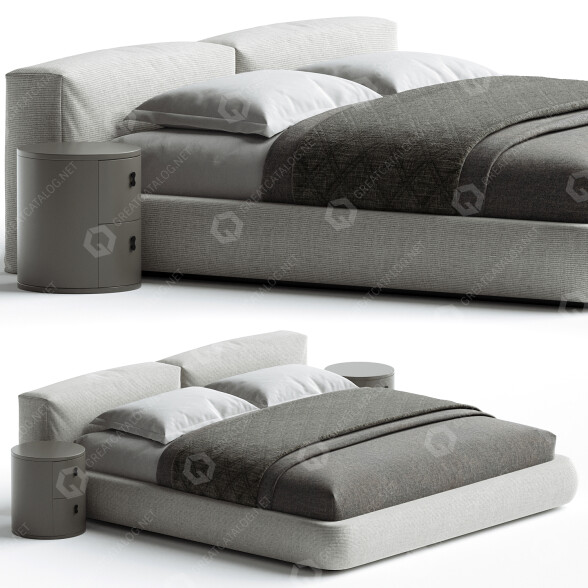 Ліжко Casaspace Amos Boucle 3D модель