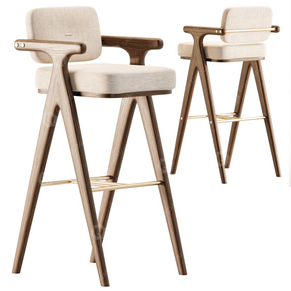 Barhocker Mezzo Collection Bernard 3D-Modell