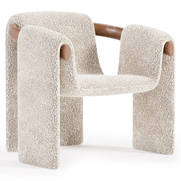 Fotel Paolo Castelli Sari model 3D