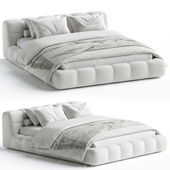 Ліжко Tufted 3D модель