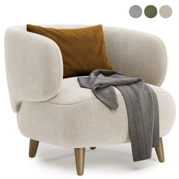 Fotel  Kave Home Luisa Model 3D