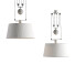 Lámpara colgante Soane Double Rise Metal Drum Shade - MASTER 3D PT